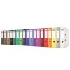 Pákový pořadač Rainbow, černý, 75 mm, A4, PP/karton, DONAU