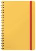 Spirálový sešit Cosy Soft Touch, matně žlutá, čtverečkovaný, B5, 80 listů, LEITZ