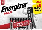 Baterie MAX, AAA, 8 ks, ENERGIZER