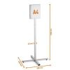 Informační stojan INFO STAND OUTDOOR, antracitově-šedá, A4, DURABLE 502057