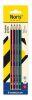 Grafitová tužka Noris 120 colour edition, 4 ks, HB, šestihranná, sada, STAEDTLER 120-S BK4