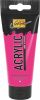 Akrylová barva SOLO GOYA, Fluorescent Pink, 100 ml v tubě, KREUL