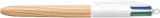 Kuličkové pero 4 Colours Wood Effect, čtyři barvy, 0,32 mm, zatahovací, BIC 508964