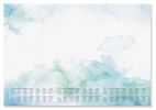 Podložka na stůl Watercolor Sea, 595 x 410 mm, 3 roční a týdenní kalendář, SIGEL H6314