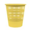 Odpadkový koš, pastelově žlutá, plastový, nerozbitný, 12 litrů, DONAU D307-11