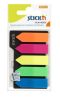 Samolepicí záložky, mix neonový barev, šipka, 42 x 12 mm, 5x 25 listů, plast, STICK N 21143 ,balení 125 ks