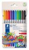Felt-tip pen set, 1-3 mm, double-ended, washable, STAEDTLER Noris® 320, 10 different colors