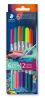 Fixy 3280, 12 různých barev, sada Multivesmír 1, 1-3 mm, oboustranné, vypratelné, STAEDTLER 3280C6