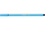 Fix, 1 mm, STABILO Pen 68, azurově modrá
