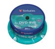 DVD-RW, 4,7GB, 4x, Verbatim, 25-cake ,balení 25 ks