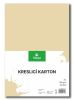 Kreslicí karton barevný A4/50/180g - krémová, STEPA ,balení 50 ks