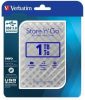 2,5 HDD (hard-drive), 1TB,  USB 3.0, VERBATIM Store n Go, stříbrná