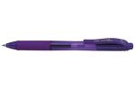 Gelové pero EnerGelX BL107, fialová, 0,35 mm, stiskací mechanismus, PENTEL BL107-VX