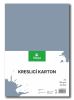 Kreslicí karton barevný A4/50/180g - šedá, STEPA ,balení 50 ks