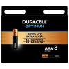 Baterie Optimum, AAA micro, 8 ks., DURACELL 10PP110018 ,balení 8 ks