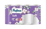 Papírové utěrky Soft, 2-vrstvé, 50 útržků, 4 role, PUFINA PP20648 ,balení 4 ks