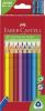 Barevné pastelky Jumbo + ořezávátko, 20 barev, šestihranné, FABER-CASTELL