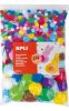 Samolepicí Pom Pom bambule APLI Jumbo mix velikostí a barev / 500 ks