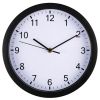 Nástěnné hodiny Hama Elba černé / tichý chod / průměr 25 cm