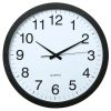 Nástěnné hodiny Hama Jumbo Aruba tiché / černé / průměr 40 cm