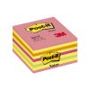 Samolepicí bločky Post-it kostky - růžová, žlutá, oranžová, zelená / 450 lístků