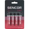 Baterie Sencor zinková tužková AA R6 / 4 ks