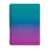 Blok kroužkový OMBRE - A4 / linka / růžová