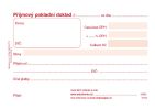 Příjmový pokladní doklad Baloušek A6 / nečíslovaný / 50 listů / ET020