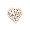 Velikonoční dřevěný výřez - motýlkové srdce 6,5 x 7 cm