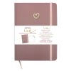 Blok Luxi A5 - tečkovaný / 96 listů / starorůžová srdce