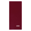 Diář kapesní PVC - měsíční / bordó