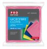 Utěrka z mikrovlákna PRO service na sklo 4 ks - 30 x 30 cm / mix barev