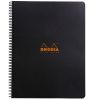 Blok kroužkový Clairefontaine Rhodia A4+ - čtvereček / 80 listů / černá