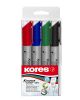 Popisovač Kores K-Marker Flipchart - sada 4 ks / kulatý hrot