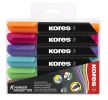 Popisovač Kores K-Marker Permanent - sada 6 ks / kulatý hrot