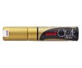 Popisovač křídový UNI Chalk Marker PWE-8K / zlatá