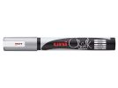 Popisovač křídový UNI Chalk Marker PWE-5M / stříbrná