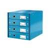 Zásuvkový box Leitz Click & Store - 4 zásuvky / modrá