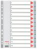 Rozdružovač A4 plastový Esselte - šedý / 1 - 12