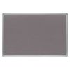 Tabule filcová v hliníkovém rámu ARTA - 100 x 150 cm / šedá