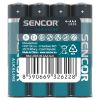 Baterie Sencor alkalická tužková AAA LR03 / 4 ks
