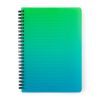 Blok kroužkový OMBRE - A5 / linka / zelená