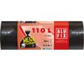 Pytle na odpad Alufix Premium Mega - 70x100cm / 110l / 74my / 10ks / černá