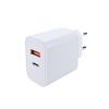 Nabíječka USB A+C 20W fast charger - bílá