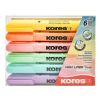 Zvýrazňovač Kores High Liner PLUS Pastel / sada 6 ks