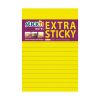Samolepicí bločky Stick´n by Hopax Extra Sticky - 101 x 150 mm / linka / 90 lístků / neonová žlutá