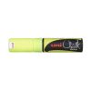 Popisovač křídový UNI Chalk Marker PWE-8K / fluo žlutá