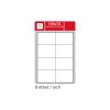 Print etikety A4 pro laserový a inkoustový tisk - 105 x 74 mm (8 etiket / arch ) / lesklé