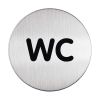 Piktrogram nerez Durable - WC / Ø 83 mm