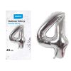 Balónek nafukovací č. 4 - stříbrný / 43cm